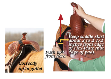 How to place the gullet of your saddle with a CSI Saddle Pad