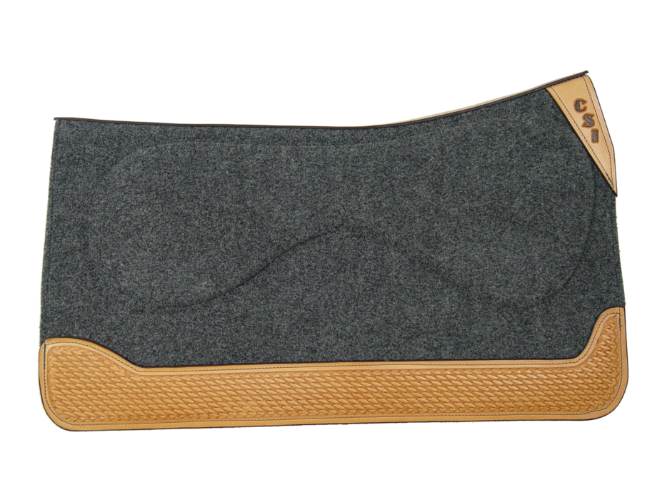 Tooled Wear Leathers CSI Saddle Pads