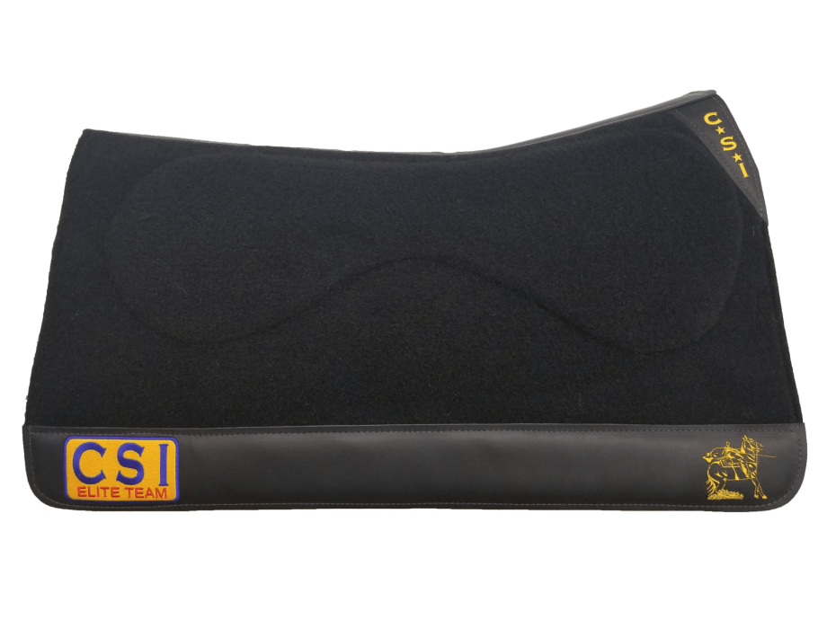 CSIGOLDELITEBLACK CSI Saddle Pads